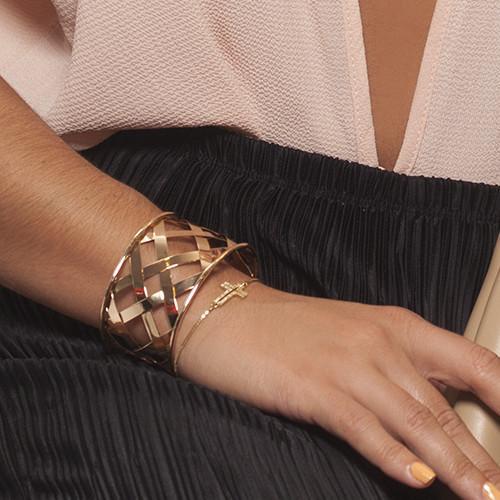 Cross Bracelet - Gold